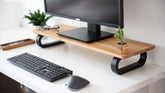 ONIJA Computer Monitor Stand, Monitor Riser Desk Shelf Desktop Stand Laptop Riser