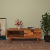 ONIJA Coffee TABLEUnique Classic Storage Simple Sheesham Wooden Coffee Table