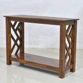 ONIJA Wooden Console Tables for Living Room | Sheesham Wood Furniture Console Table for Bedroom | Entryway Solid Wood Side Table for Home and Office | Provincial Teak Finish