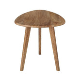 ONIJA Furnelift Sheesham Wood Triangle Nightstand Side Table for Bedroom Living Room