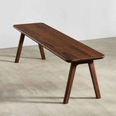 ONIJA Sheesham Wood Dining Bench, 100 cm, Living Room Furniture