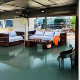 ONIJA Sheesham Wooden 5 Seater Sofa Set for Living Room | Rosewood 5 Seater Cushion Sofa Set (3+2 Seater)