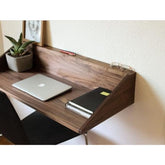 ONIJA Sheesham Wood Mounted Study Table/Home Office/Laptop Table/Wall Mounted Space Saving Desk/Office Table Stand