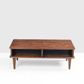 ONIJA Coffee Table,Sofa Center Table for Living Room | Coffee Centre Table with Natural Teak Finish
