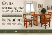 Best Dining Table for 4 People in India (2026) – Foldable & Space-Smart Picks