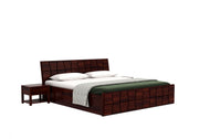 Olyvaris Sheesham Wood Queen Size Bed With Storage (Walnut Finish)