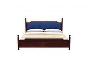 Veyon Sheesham Wood King Size Bed Without Storage (Walnut Finish)