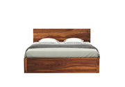 Krenthoris Sheesham Wood King Size Bed With Storage (Honey Finish)