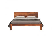 Vardhanx Sheesham Wood King Size Bed Without Storage (Honey Finish)