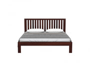 Kashvay Sheesham Wood King Size Bed Without Storage (Walnut Finish)