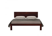 Vardhanx Sheesham Wood King Size Bed Without Storage (Walnut Finish)