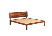 Vardhanx Sheesham Wood King Size Bed Without Storage (Honey Finish)