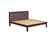 Kashvay Sheesham Wood Queen Size Bed Without Storage (Walnut Finish)