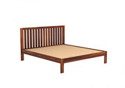 Kashvay Sheesham Wood Queen Size Bed Without Storage (Honey Finish)
