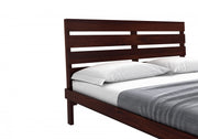 Dravyan Sheesham Wood King Size Bed Without Storage (Walnut Finish)