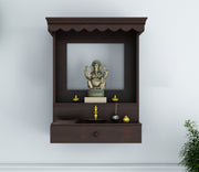 Kelvathis Sheesham Wood Home Temple (Honey Finish)