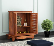 Jostrix Sheesham Wood Home Temple (Honey Finish)