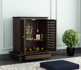 Jostrix Sheesham Wood Home Temple (Honey Finish)