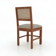 ONIJA Solid Sheesham Wood 4 Seater Dining Table Set With Cane Chair