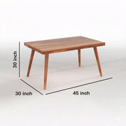ONIJA Solid Sheesham Wood 4 Seater Dining Table Set With Cane Chair
