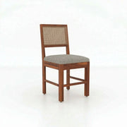 ONIJA Solid Sheesham Wood 4 Seater Dining Table Set With Cane Chair