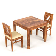 Valtor Sheesham Wood Dining Set 2 Seater (Honey Finish)