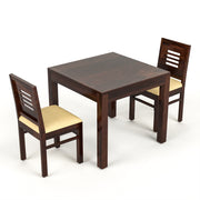 Valtor Sheesham Wood Dining Set 2 Seater (Walnut Finish)
