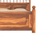 Varnak Sheesham Wood King Size Bed Without Storage (Honey Finish)