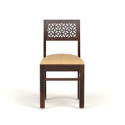 Thravis Sheesham Wood Dining Set 2 Seater (Walnut Finish)