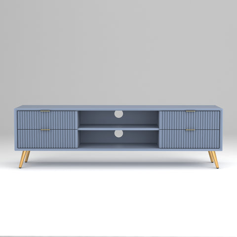 ONIJA Modern TV Unit Cabinet for Living Room | Premium Wooden Media Console with Storage Shelves