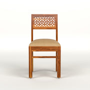 Thravis Sheesham Wood Dining Set 2 Seater (Honey Finish)