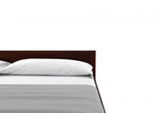 Omvian Sheesham Wood King Size Bed Without Storage (Walnut Finish)