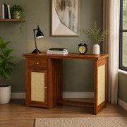 Cloventhor Solid Wood Study Table (Honey Finish)