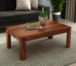 Oryant Sheesham Wood Center Table (Honey Finish)