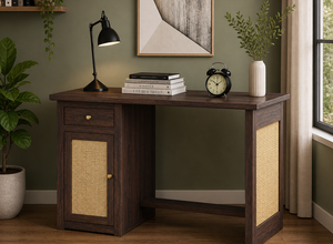 Cloventhor Solid Wood Study Table (Walnut Finish)