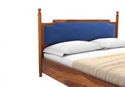 Veyon Sheesham Wood Queen Size Bed Without Storage (Honey Finish)