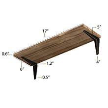 ONIJA  Shelves for Wall Storage, Wood Wall Shelves for Kitchen Organization and Storage, Wall Shelf Set of 4