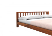 Darvex Sheesham Wood King Size Bed Without Storage (Honey Finish)