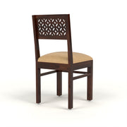 Thravis Sheesham Wood Dining Set 2 Seater (Walnut Finish)