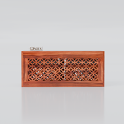 Onija Sheesham Wood Center Table With Stools (Natural Finish)
