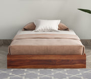 Bryan Sheesham Wood Single Bed Without Storage (Honey Finish)