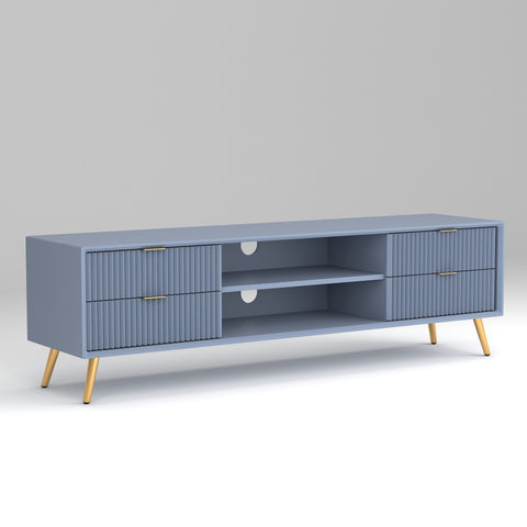 ONIJA Modern TV Unit Cabinet for Living Room | Premium Wooden Media Console with Storage Shelves