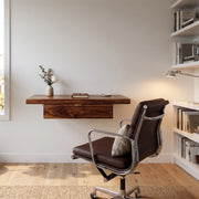 onija  The Mid-Century Modern Solid Wood Floating study  & Writer's Desk