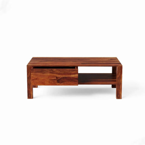 ONIJA Sheesham Solid Wood Coffee Table For Living Room (Pre-assembled)