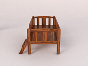 Wooden Baby Bed with Safety Rails & Ladder