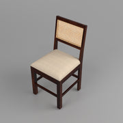 Uldaris Sheesham Wood Dining Set 2 Seater (Walnut Finish)