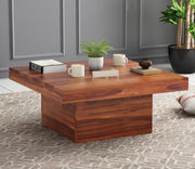 Vyomex Sheesham Wood Center Table (Honey Finish)