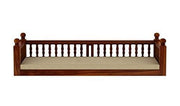 Wooden Hanging Swing Sofa with Cushioned Seat