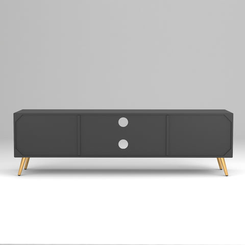 ONIJA Modern TV Unit Cabinet for Living Room | Premium Wooden Media Console with Storage Shelves