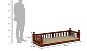Wooden Hanging Swing Sofa with Cushioned Seat